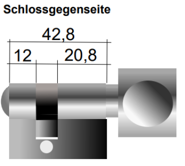 Knaufzylinder für WC Funktion 6891